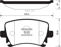 ������� ��������� �������� Audi A4/A6, VW Golf V, Skoda O�tavia 03 SP2099 SP2099 ����