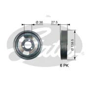 ����� ���������� BMW 1/3/Citroen Berlingo/C3/C4/C5/DS3/DS4 07/08- Gates TVD1117 TVD1117 ����