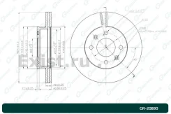 ���� ��������� �������� 51712-1C000/GR-20890 G-brake GR20890 ����