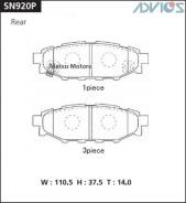    Subaru Legacy, Subaru Outback, Subaru Forester SH5 Akebono Advics SN920P SN920P 