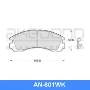 ������� ��������� �������� �������� Mitsubishi Lancer VIII / Outlander III AN-601WK Akebono AN601WK AN601WK ����