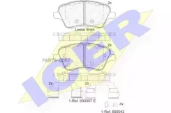 ������� ��������� �������� ������, FORD Fiesta VII Van, 1.0 EcoBoost, 18- 182108 ����
