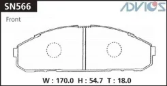 �������� ��������� ������� Advics �������� (F) Nissan Safari / Patrol Y60 (91-97) Advics SN566 SN566 ����