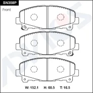 �������� ��������� ������� Advics �������� (F) Accord CU2, CW2 2008-2013 TYPE S Advics SN358P SN358P ����