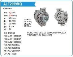 ��������� FORD Focus 20I 12V 110A UP UP ALF2959 ����