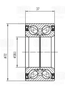 ��������� ������� Hyundai Solaris (10-)/Kia Rio (10-) �����. (CS 0822) CS0822 ����
