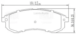 ������� ����. ��� �/� Mitsubishi L200 (96-) ����. �����. �/� Sumitomo 151x57 (PF 2422) PF2422 ����