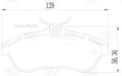 ������� ����. ��� �/� Citroen C2 (03-)/C3 (02-) ����. �����. 129x56 (PF 4198) PF4198 ����