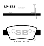 ������� ��������� Honda CR-V III 07- ������ SP1568 SP1568 ����