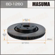 ���� ��������� Masuma front BD-1260 43512-0E050 ����