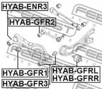 ������ Hyundai Sonata YF/Optima 11�/ CEED 2013� ������ ���������� ���� �/�� Hyabgfr2 HYABGFR2 ����