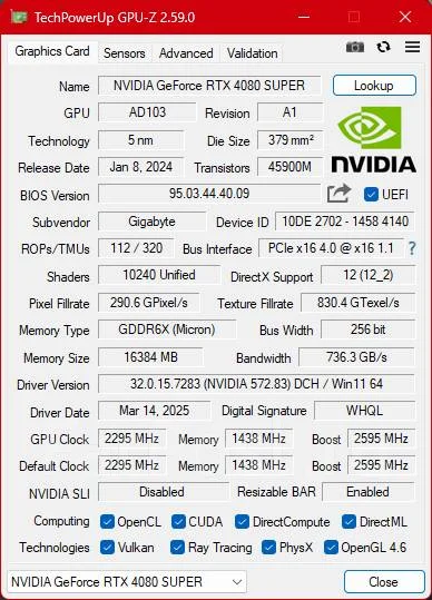 GeForce RTX 4080 SUPER ����