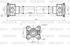 ��� ��������� (L=718 ��. ) BMW: 3 (E46) 1999-2005, X3 (E83) 2003-2006, X3 (E83) LCI 2006-2010 Patron ���. PKR015 PKR015 ����