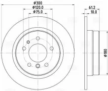 ���� ����. bmw 5 (e34) (87-) ���. d=300 (df 270207) Trialli DF270207 DF270207 ����