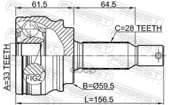 ���� �������� ��������! 28x35x59.5 Mitsubishi Outlander 06 [178Febest0410GA] 0410GA ����