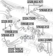 ����� ������ ������ VW GOLF V PLUS/ AUDI A3 [8P1] [178Febest2324TIGR] 2324TIGR ����