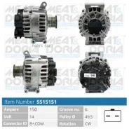 ��������� 14V 150A Citroen Berlingo II 09- C3 II (A51) 09-16 DS3 (SA) 09-15 DS4 (NX) 11-15 DS5 11-15 / Peugeot2008 (CU) 13- 207 CC (WB) 07-13 308 07-1...