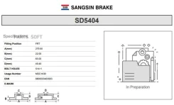 ���� ��������� �������� Skoda Octavia (1Z) YETI, VW GOLF V/VI SD5404 SD5404 ����