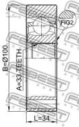   33x100 Febest 23115021 23115021 