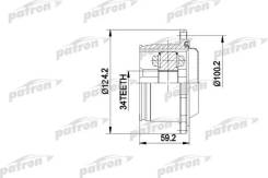   - [B34, D124.2, 8  ] WV Passat 4/B3 , AUDI 80 B4  Patron PCV5006 PCV5006 