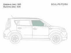 ������ ������� �������� KIA SOUL 13-19 XYG SOUL-PS FD/RH, ������ �������� 4445RGNH5FD, 4445RGSH5FD, 4445R, 82420B2010, 82420B2020, 82420B2020, 82420B2...