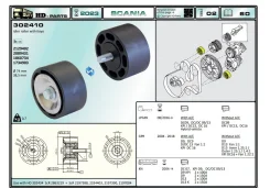 ����� �������� Scania 2129402 HD-Parts 302410 302410 ����