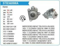 ������� MB Actros/Axor 6.2 kW Motorherz STB3609WA STB3609WA ����