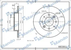 ���� ��������� ������ ��� 262*10*61 Hyundai MBC030012 ����