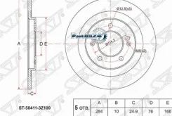 ���� ��������� (���) Hyundai i40 11-17 SAT ST-58411-3Z100 ST584113Z100 ����