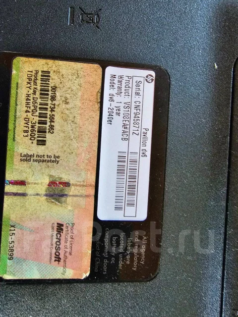HP Pavilion dv6. WiFi: 1, Bluetooth: 1 ����