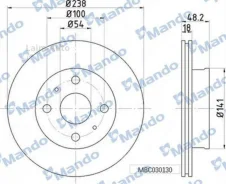 ���� ��������� �������� ��� 254 9*22*49 3 ������������� Toyota (� ����� ���! ) MBC030131 ����