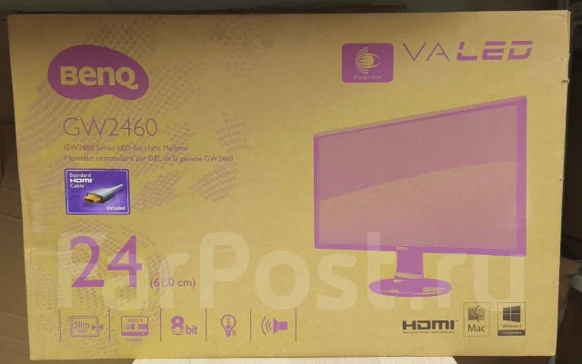 BenQ. 24", ���������� �� (LCD, LED, QLED) ����