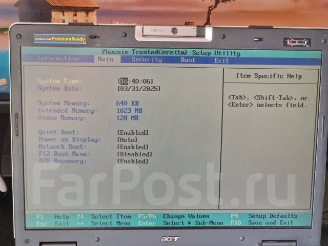 Acer TravelMate 5620. 1,7����, ��� 1024 ��, WiFi: 1, Bluetooth: 1 ����