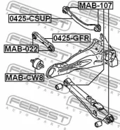 ���� ���������� ������ | ��� ����/��� | Febest 0425-GFR 0425GFR ����