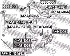 ����� ������ | ��� ����/��� | Febest 0524-MZ3R 0524MZ3R ����