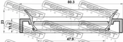 ������� ������� 47.9x80.3x13.1x23 | ����/��� | Febest 95JAY-50801323L 95JAY50801323L ����