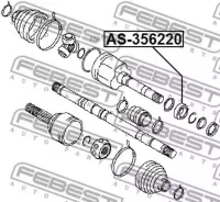 ��������� ���������� ���� 35x62x20 Febest AS-356220 AS356220 ����