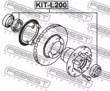 ��������� ��������� ����������� 45.2x73.4x19.5 | ����� ����/��� | Febest KIT-L200 KITL200 ����