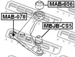 ������� ����� ������� ������� ������ 35.5x32x19.2 | ����/��� | Febest MBJB-CS5 MBJBCS5 ����