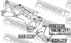 ����������� /�������� ������ /����� Febest ��� Nissan Qashqai 2013- J11E; NAB-J11S; (TG-SCS0001) 545004EA0B NABJ11S Febest NAB-J11S NABJ11S ����