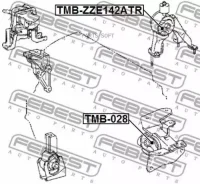 ����������� ������ ������� ��������� at | ��� ����/��� | Febest TMB-ZZE142ATR TMBZZE142ATR ����
