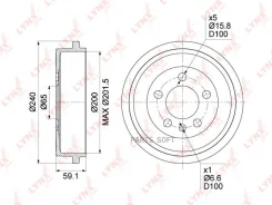 ������� ��������� (200x51) | ��� ����/��� | Lynxauto BM-1008 BM1008 ����