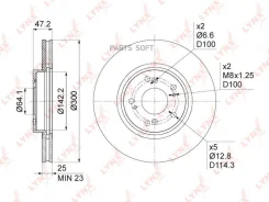 ���� ��������� ������������� (300x25) | ����� | Lynxauto BN-1040 BN1040 ����