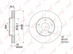 ���� ��������� ������������� (280x28) | ����� | Lynxauto BN-1108 BN1108 ����
