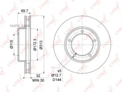 ���� ��������� ������������� (313x32) | ����� | Lynxauto BN-1175 BN1175 ����