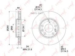 ���� ��������� ������������� (280x24) | ����� | Lynxauto BN-1415 BN1415 ����
