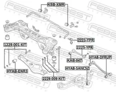���������� / Febest ��� Hyundai IX35 2009- Santa Fe 2013- Tucson Kia Sportage 2010-; 2229-009-KIT; 552602W000 GC0011 Febest 2229-009-KIT 2229009KIT ��...