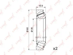 ��������� ������� ������ �-� 2��. | ����� | Lynxauto WB-1245 WB1245 ����