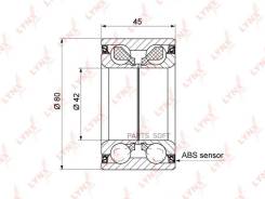     |  | Mazda 3 (BK) 03-08 / Mazda 5 (CR) 05-10 Lynxauto WB-1344 WB1344 