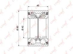     |  | Mazda 6 (GG, GY) 02-07 / MPV (LW_) 02-06 Lynxauto WB-1351 WB1351 